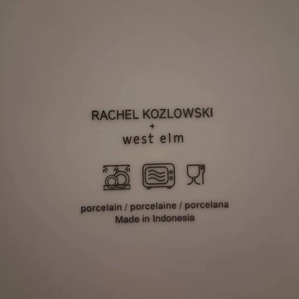 West Elm Rachel Kozlowski Porcelain Plate